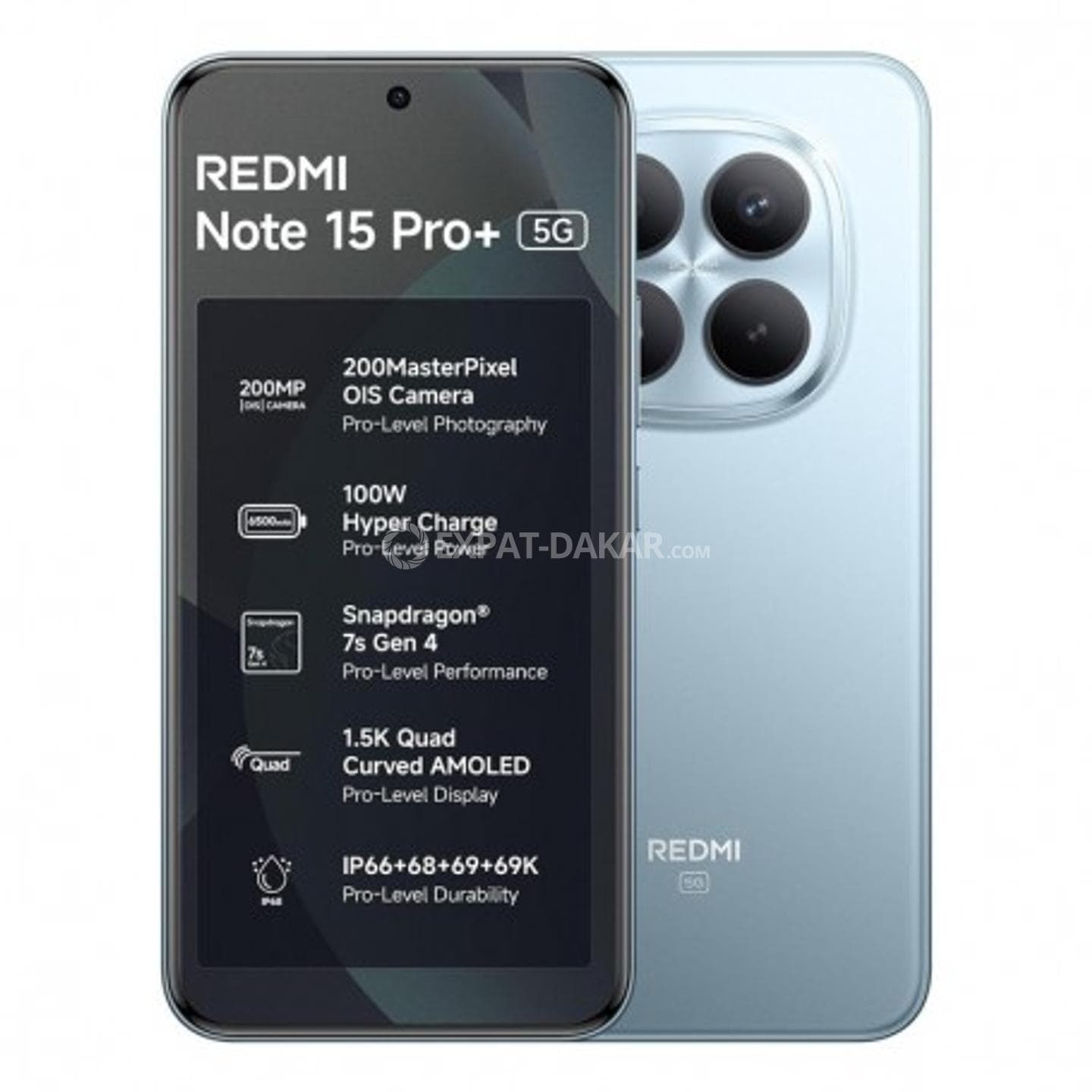 Xiaomi Redmi Note 15 Pro+ 5G 12Go/512Go - Neuf