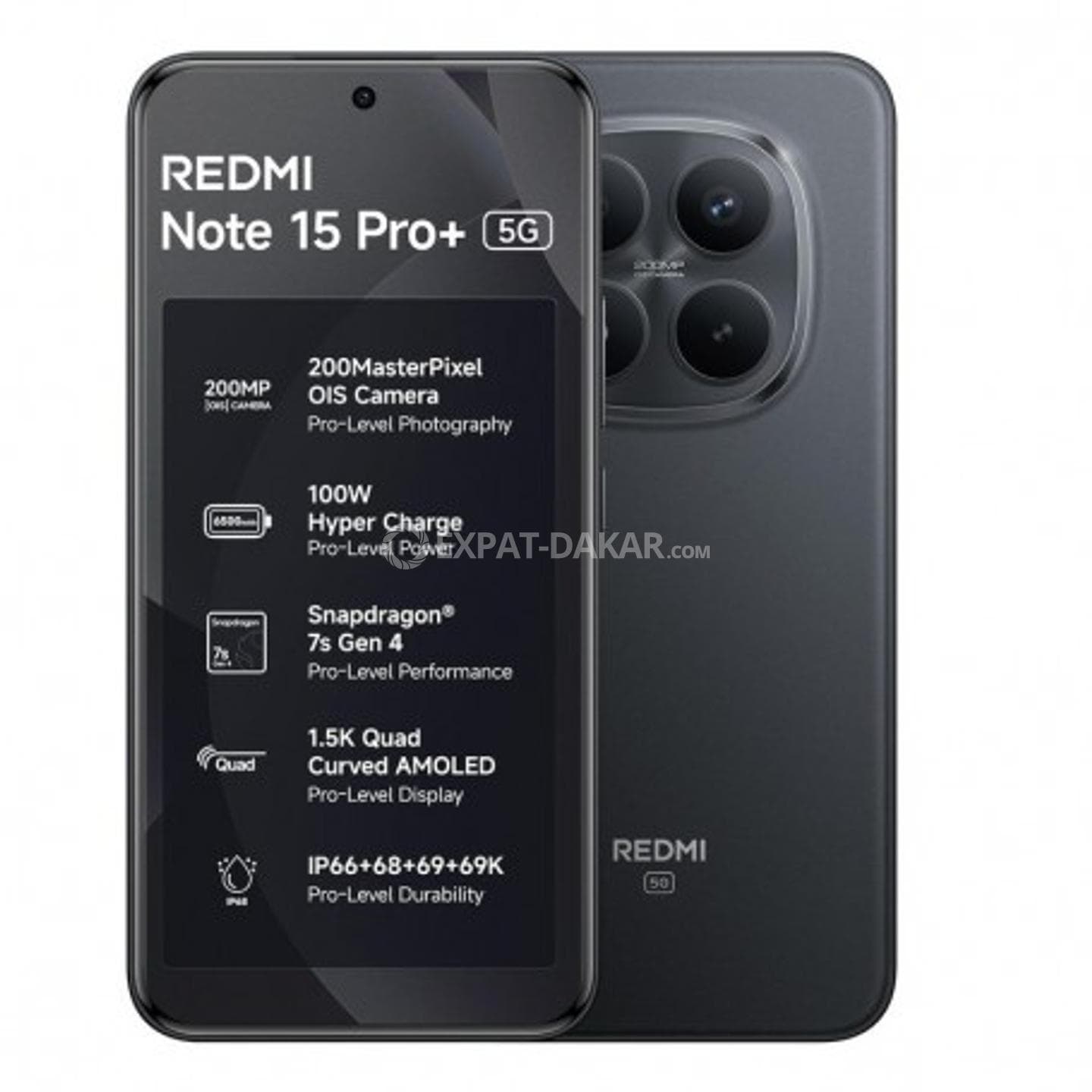 Xiaomi Redmi Note 15 Pro+ 5G 12Go/512Go - Neuf
