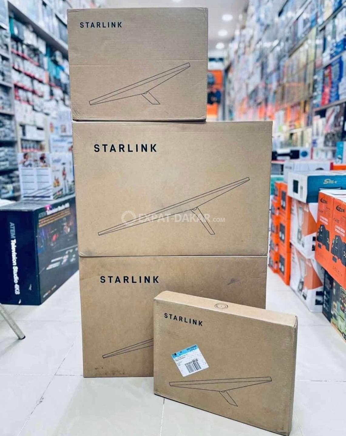 Kit Starlink Standard v4 neuf avec routeur Wi-Fi 6