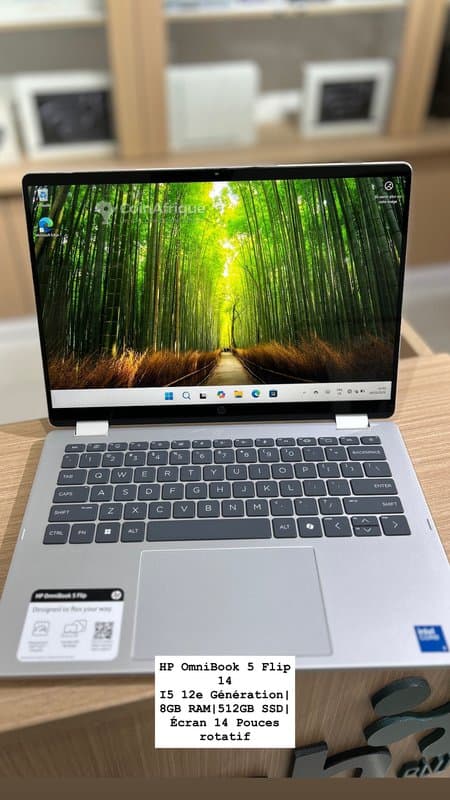 HP Omnibook 5 Flip 14 pouces - Processeur i5 dernière génération