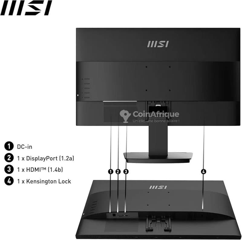 Écran MSI Pro 24 pouces FHD 100Hz - Professionnel neuf