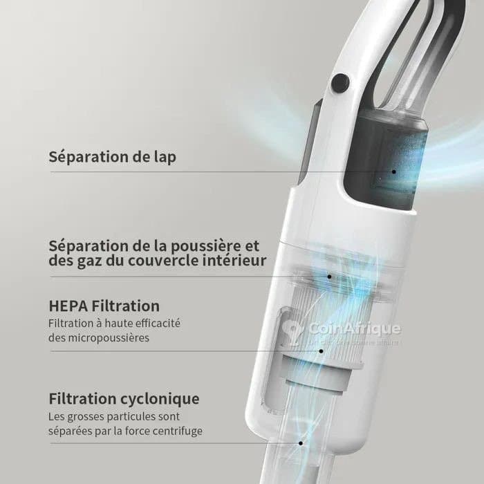 Aspirateur 3 en 1 sans fil puissant et silencieux