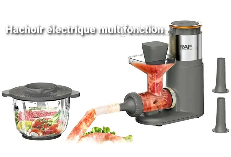 Hachoir électrique 2 en 1 multifonction